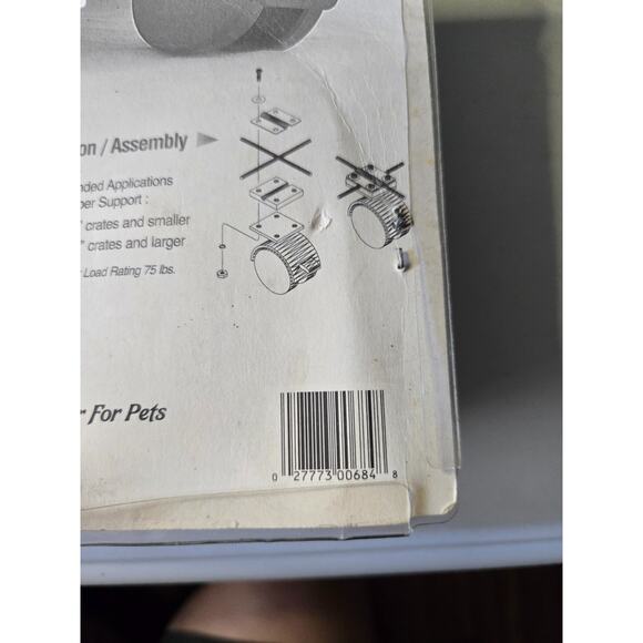 MidWest Homes for Pets Universal Crate Casters, 2 count, Black‎ - Picture 3 of 3